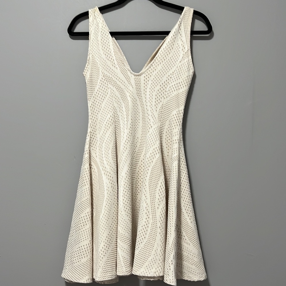 Pookie& Sebastian white lace ivory lining dress🤍